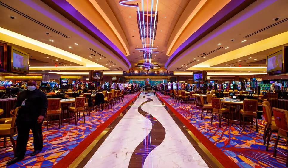 Inside Hard Rock Casino Northern Indiana in Gary